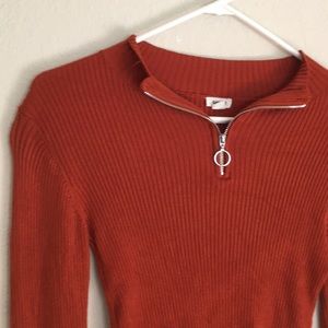 quarter zip long sleeve garage